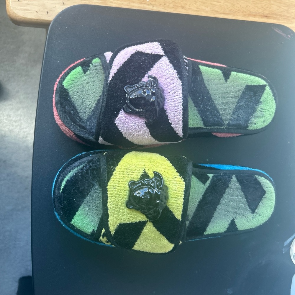 Versace multicolor slippers